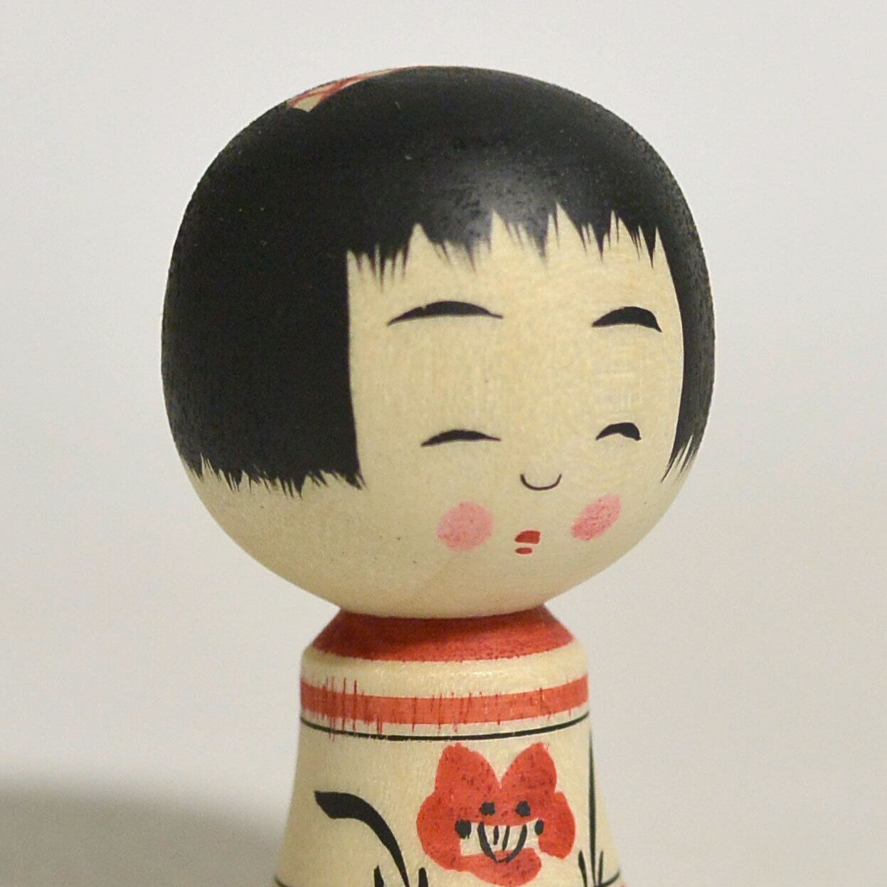 小寸こけし（ミニこけし） 約1寸 約3.5cm 鈴木明 工人（作並系）#2265