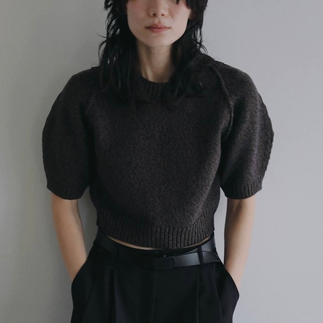【 anuke 】Halfsleeve Raglan Knit