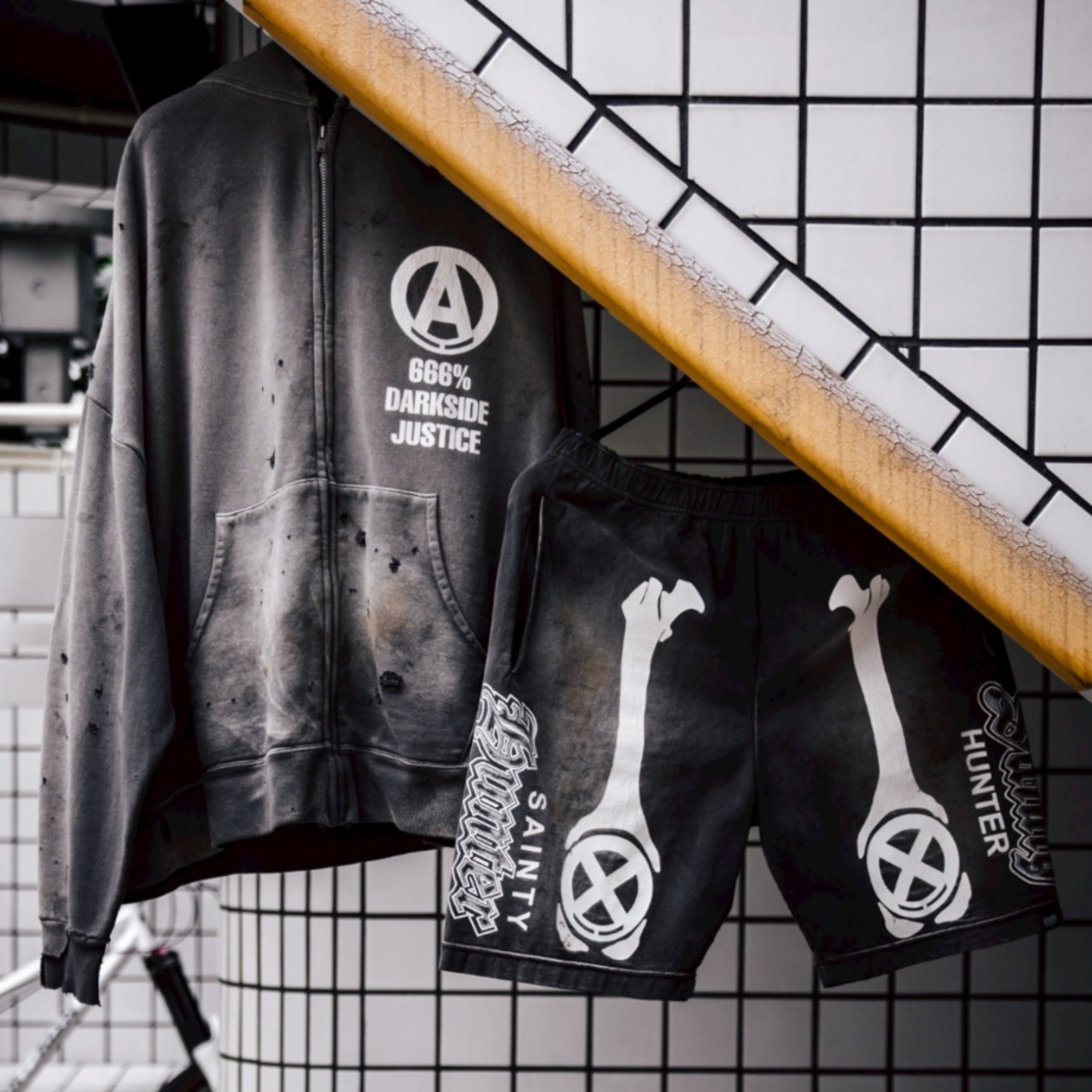 【SAINT Mxxxxxx】BH_CUT SEW SHORTS/BONESM-MK8-0000-C33 - 3