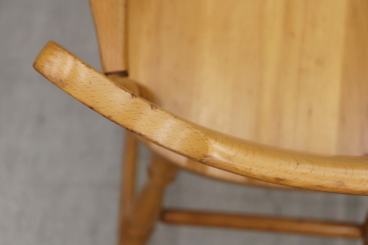 Mn★❣️ ヴィンテージ ベビー キッズ ベビーチェアー 飛騨産業 沼津店】ヴィンテージ 飛騨産業 キツツキ ビーチ材 ベビーチェア