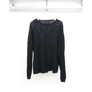 [ Professor.E ](プロフェッサーイー) 26FW-PE-KT-03 Distressed Textured Knit