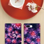 牡丹 - 和風 手帳型iPhoneケース