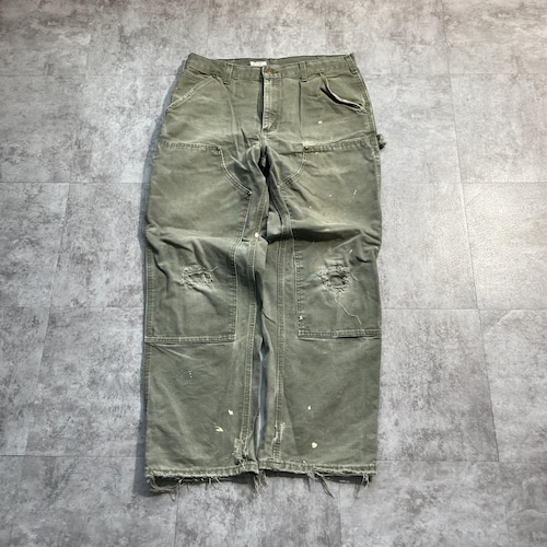 モスグリーン ダブルニー Carhartt B136 MOS 34×30