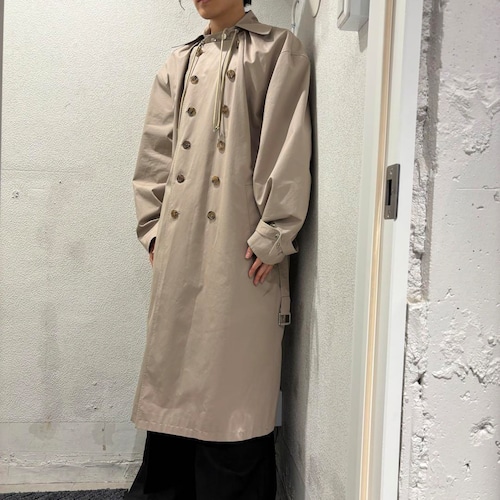 NEU_IN ニューイン SHIRRING NECK TRENCH LONG COAT トレンチコート SIZEM 【表参道t】