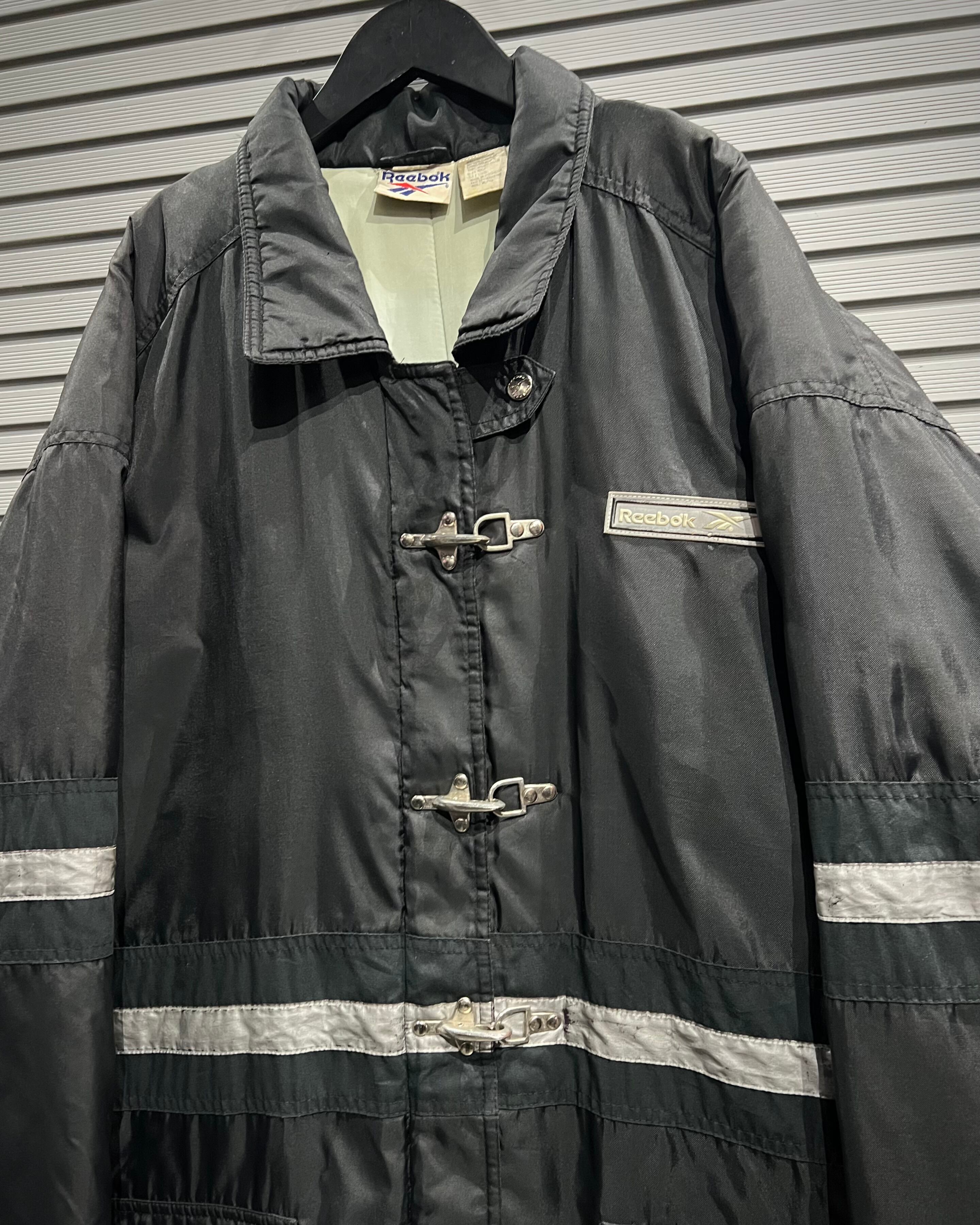 X VINTAGE】“Reebok”Fireman × Reflector Gimmick Nylon Jacket | Caka