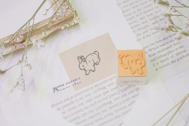 No.4 うさぎスタンプ/Rabbit stamp