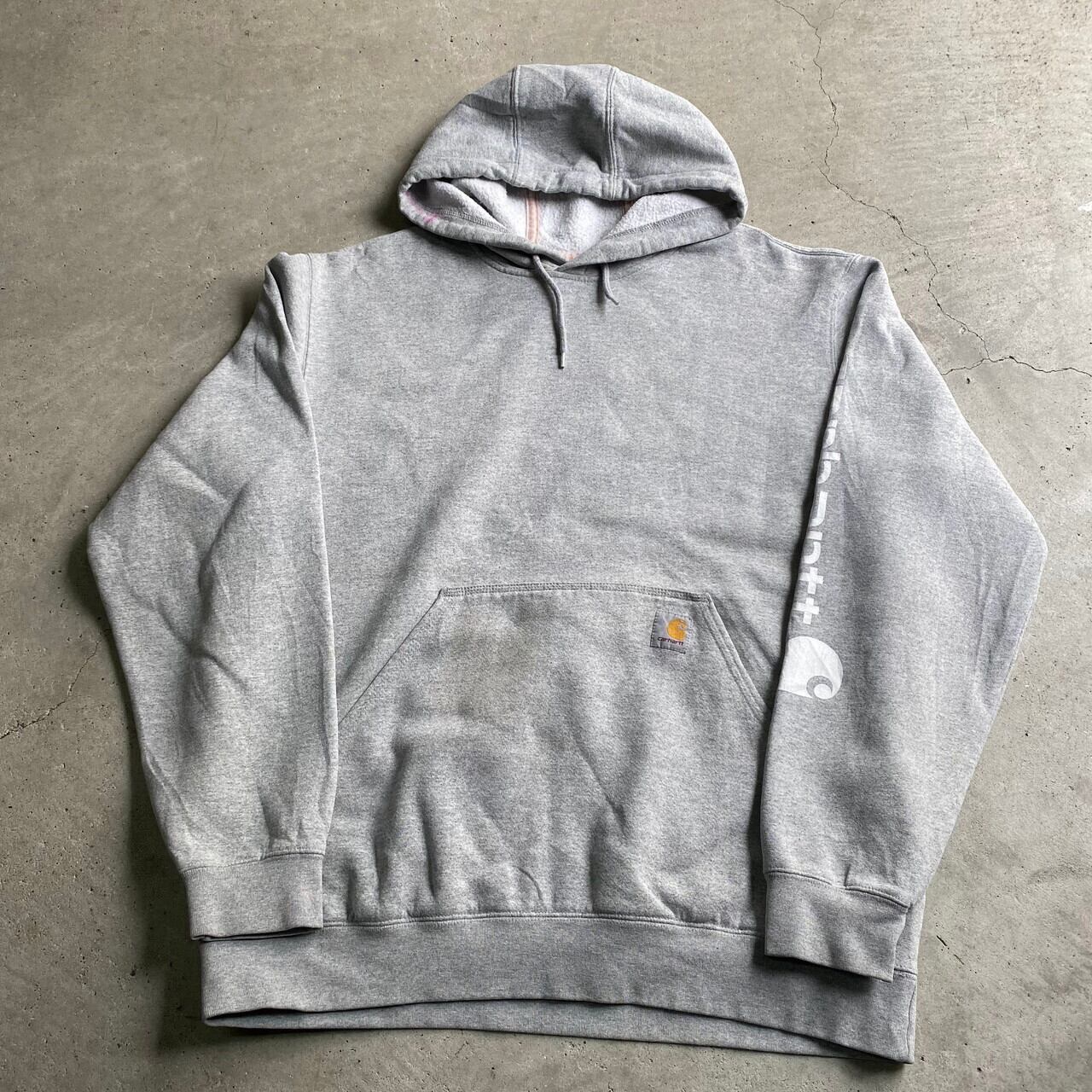 カーハート☆Carhartt　ワンポイントロゴプリントロゴパーカー　プルオーバー