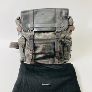 【Used】DOLCE&GABBANA カモフラ 迷彩 バックパック リュック