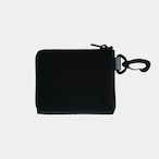 vibram Lzip wallet (black×clear) with white glowing zip
