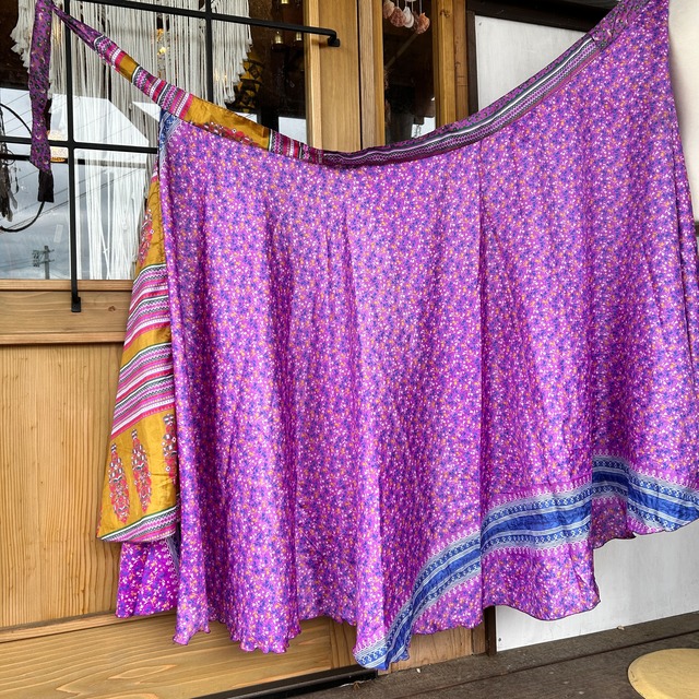 シルク巻きスカート5025