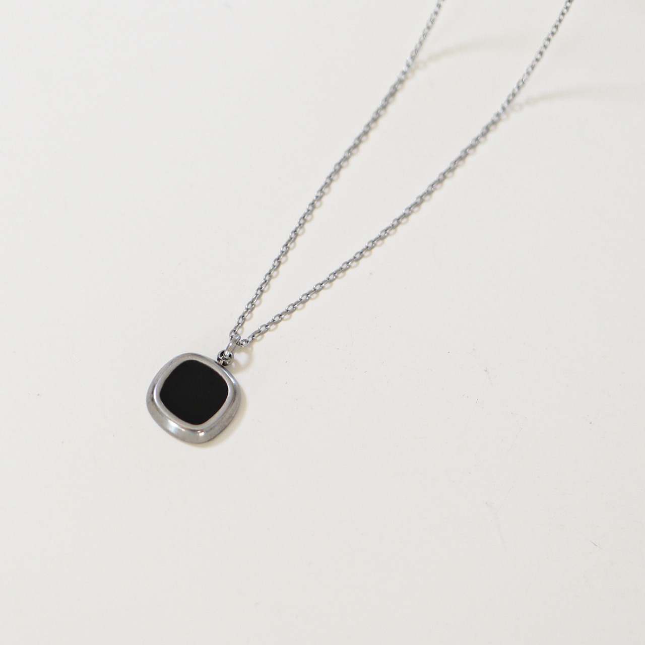 11/14(金)21時新作発売*stainless black necklace