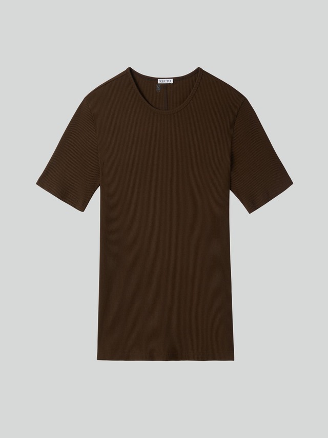 [RECTO][MEN] RIBBED JERSEY TOP (KHAKI BROWN) 正規品 韓国ブランド 韓国通販 韓国代行 韓国ファッション レクト メンズ 日本 店舗
