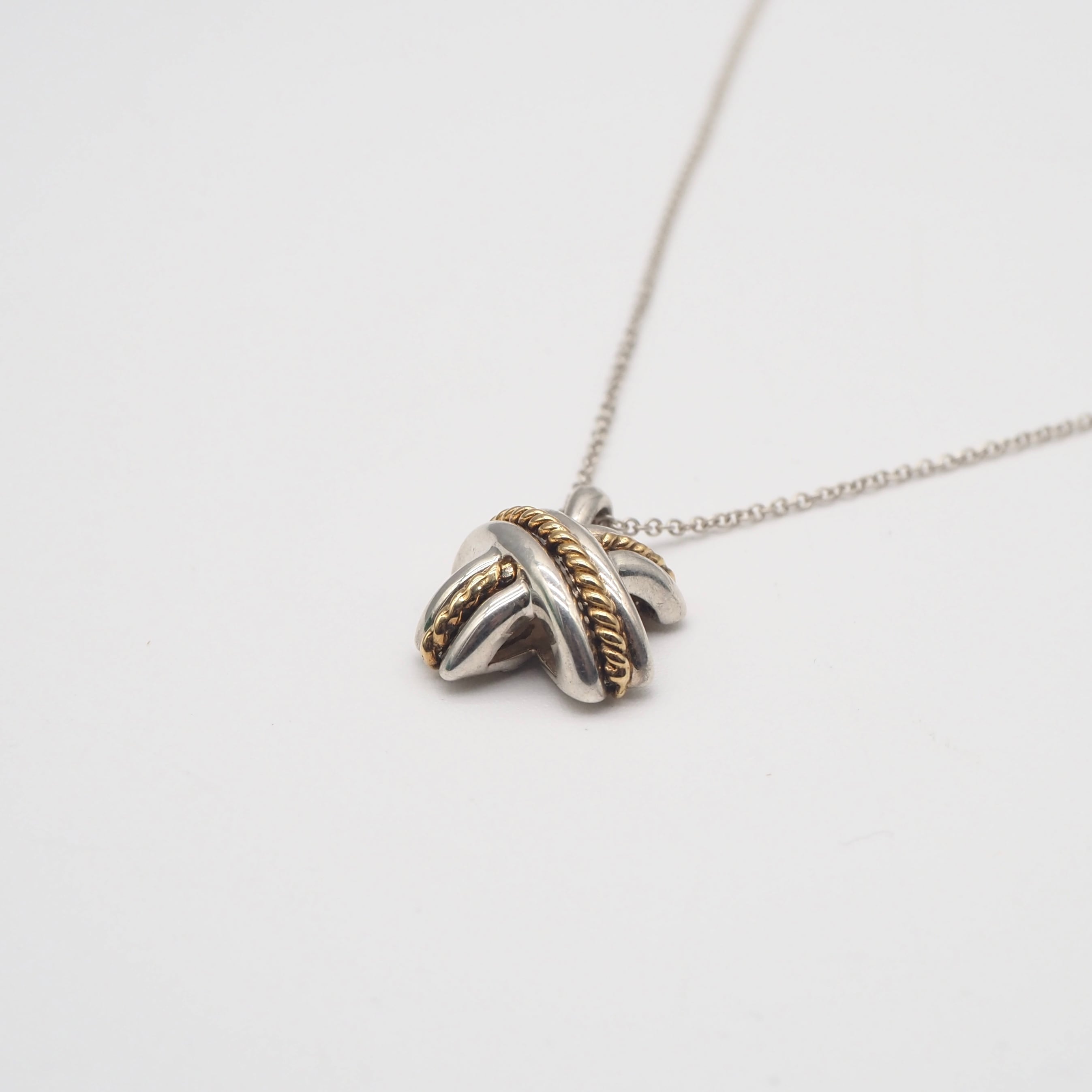 Tiffany&Co. シグネチャーコンビ ネックレス シルバー925 K18 ティファニー