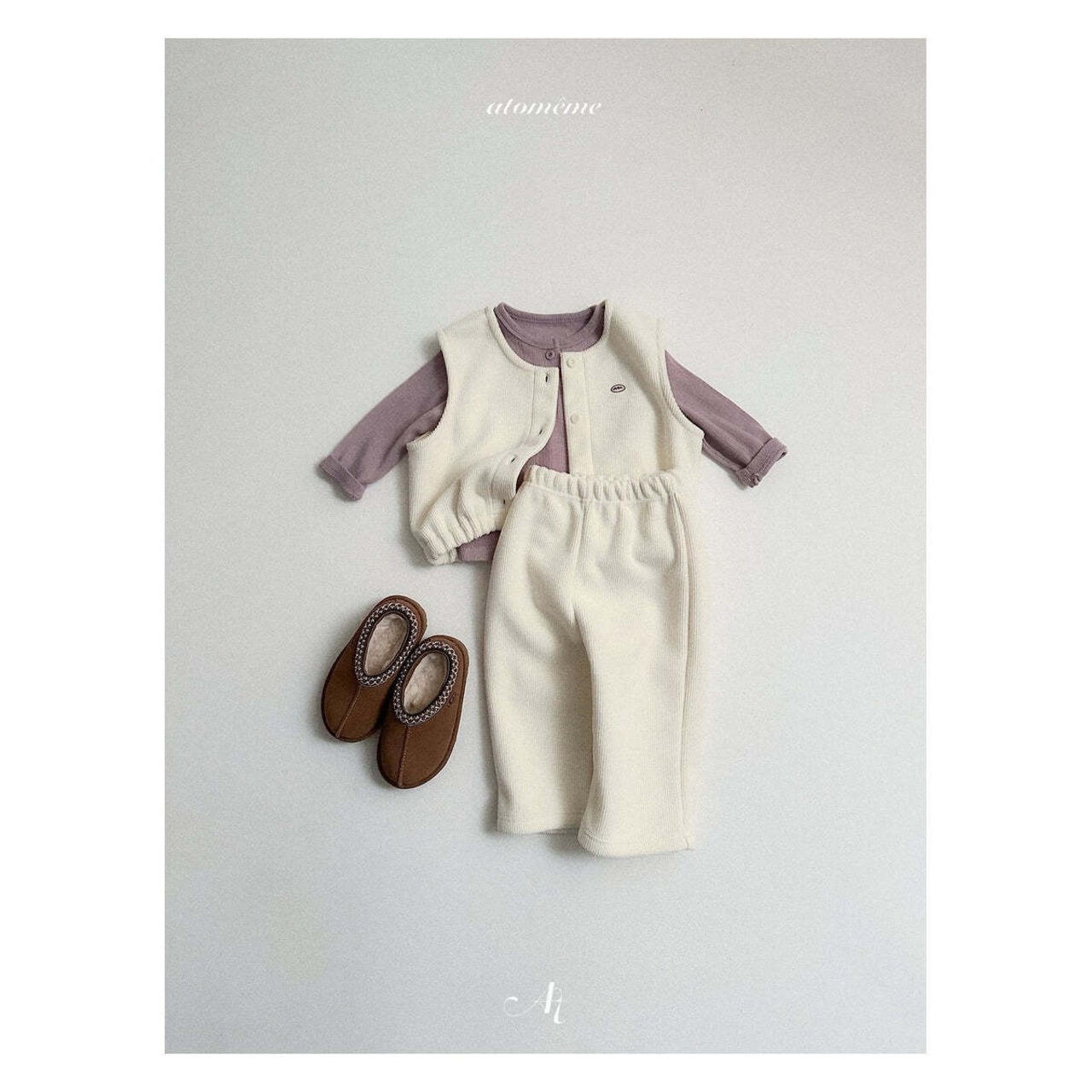 【取寄】atomeme ルネアイレットTシャツ｜冬服｜韓国子供服