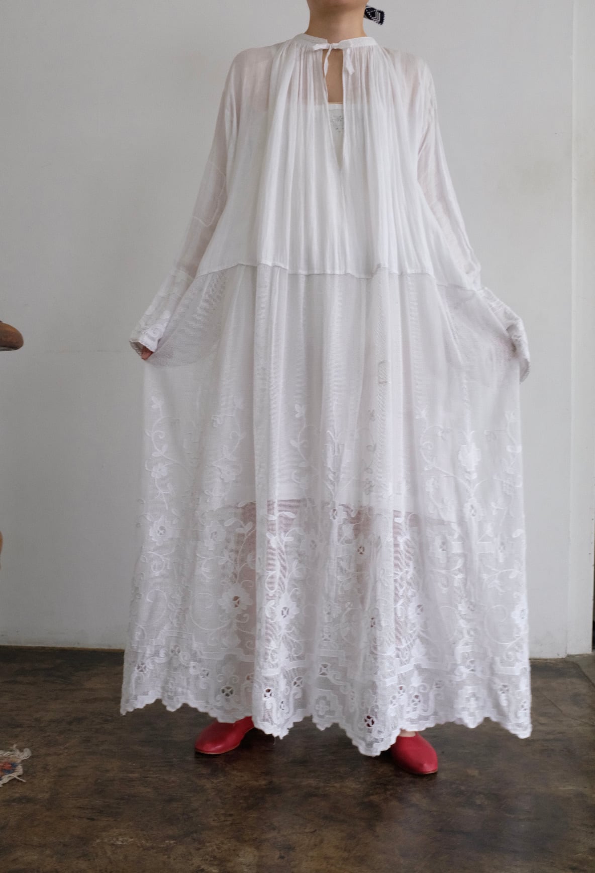antique]1900s French antique church smock dress | YES-姫路の美容院