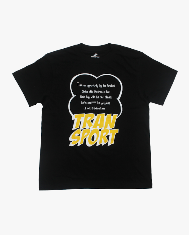 TRANSPORT GODDES OF LUCK T-SHIRT BLACK