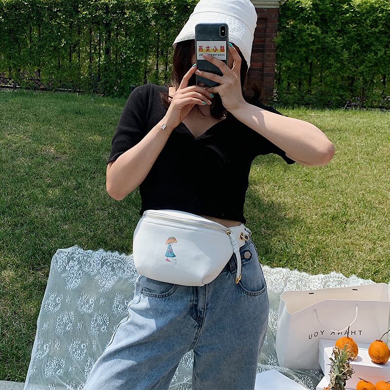 新しい小さなバッグ女性2020夏の新しい潮insネット赤野生の斜めのクロスバッグeignファッション胸バッグウエストバッグ Tiancai_Wing_Bag2798031