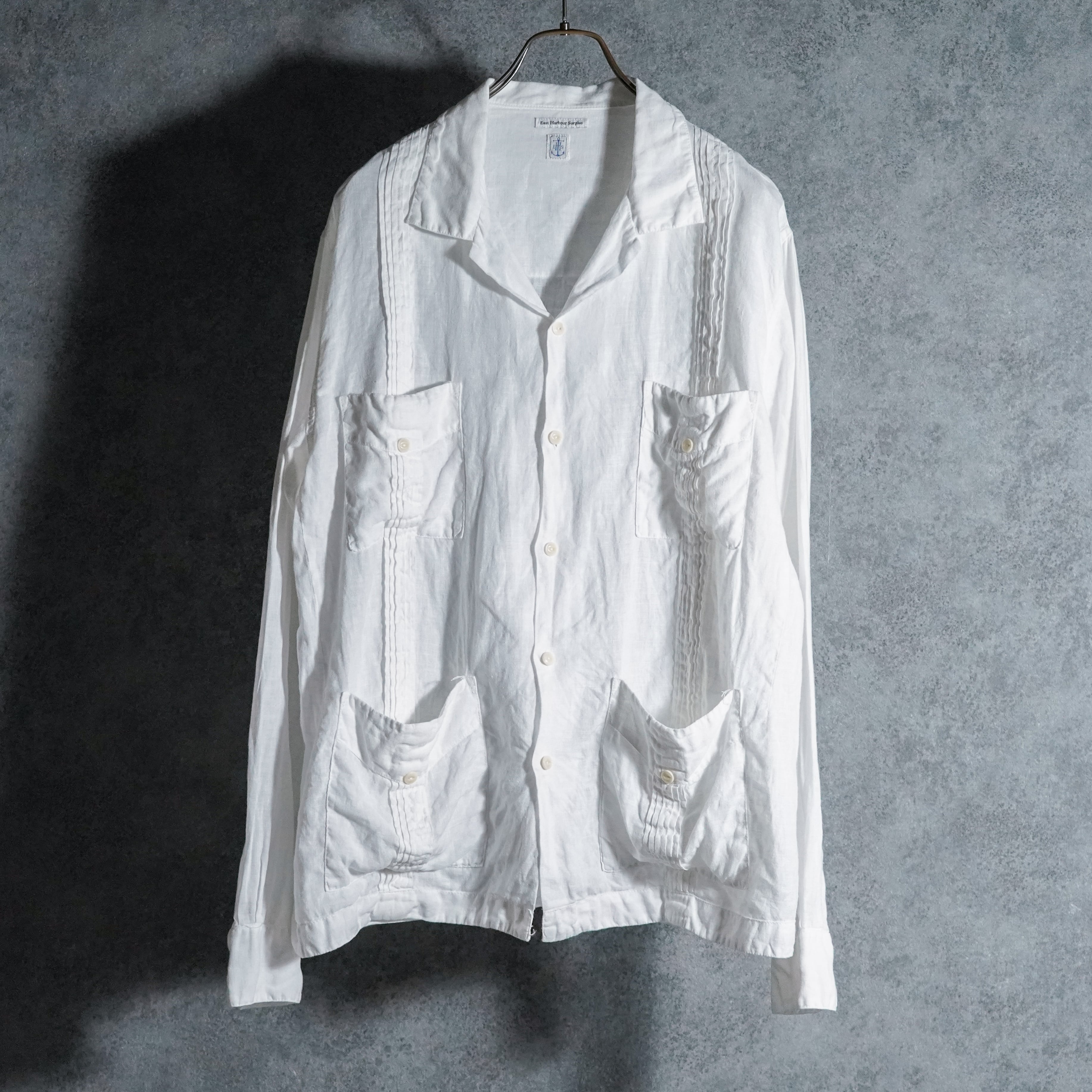 East Harbour Surplus Linen Cuba Shirts Guayabera イースト