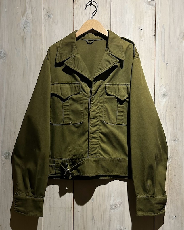 【a.k.a.C.a.k.a vintage】Battledress Motif Vintage Loose Short Jacket