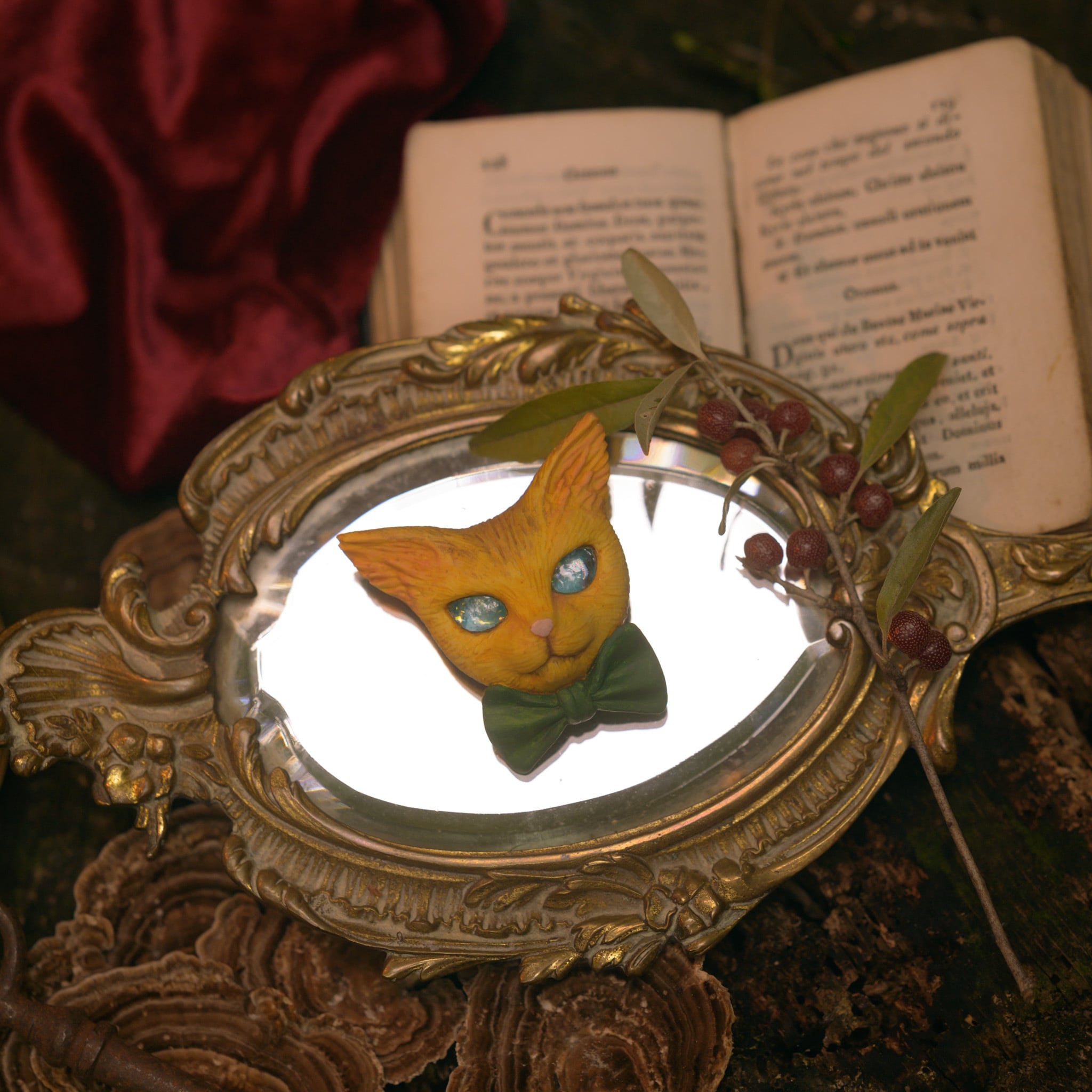 猫のブローチ #014 | Okuda Doll Shop