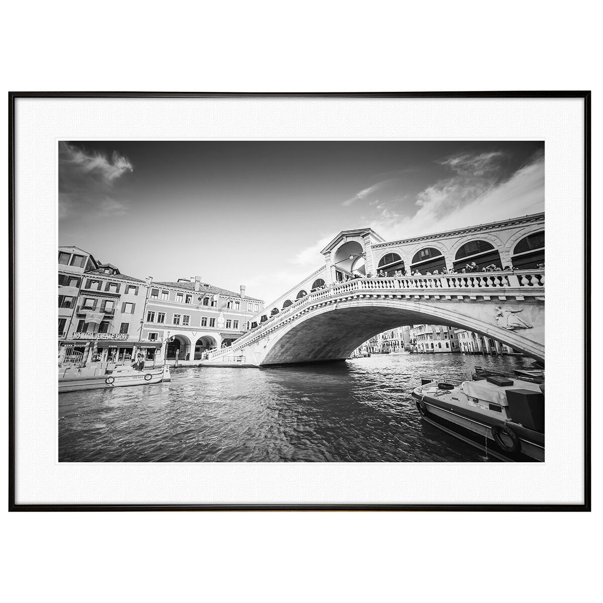 イタリア写真 ヴェネツィア大運河にかかるリアルト橋インテリア