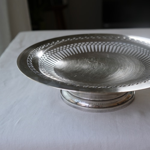 silver plate compotier