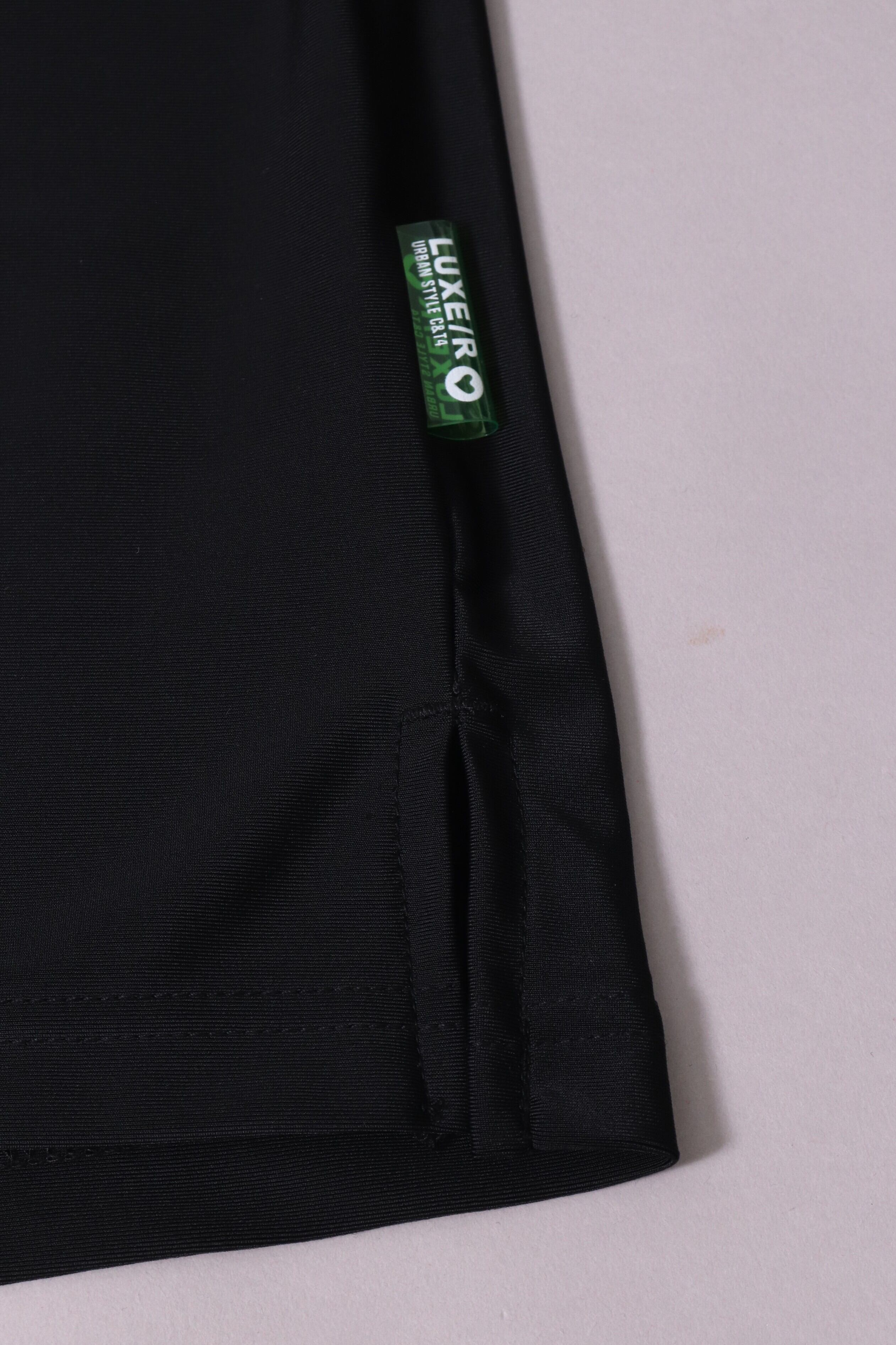 ソフトストレッチスムースZIPポロ(サイズ4) LUXE/R】(45993)ストレッチスムース切り替えポロ 吸水速乾