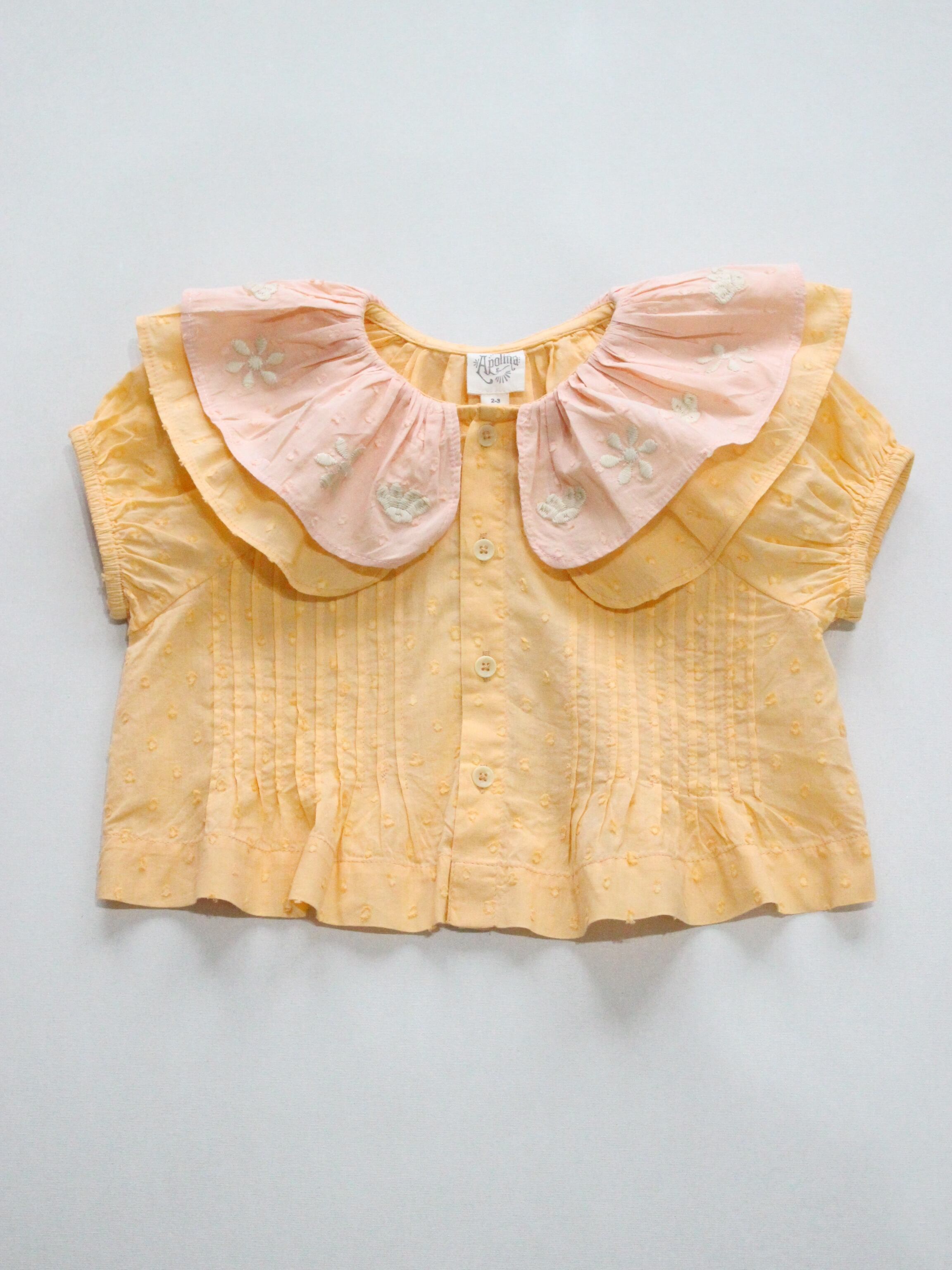 Apolina Selina Blouse Apricot/Rose | RESONASON