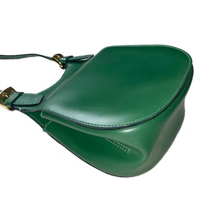 vintage CELINE green leather mini shoulder bag