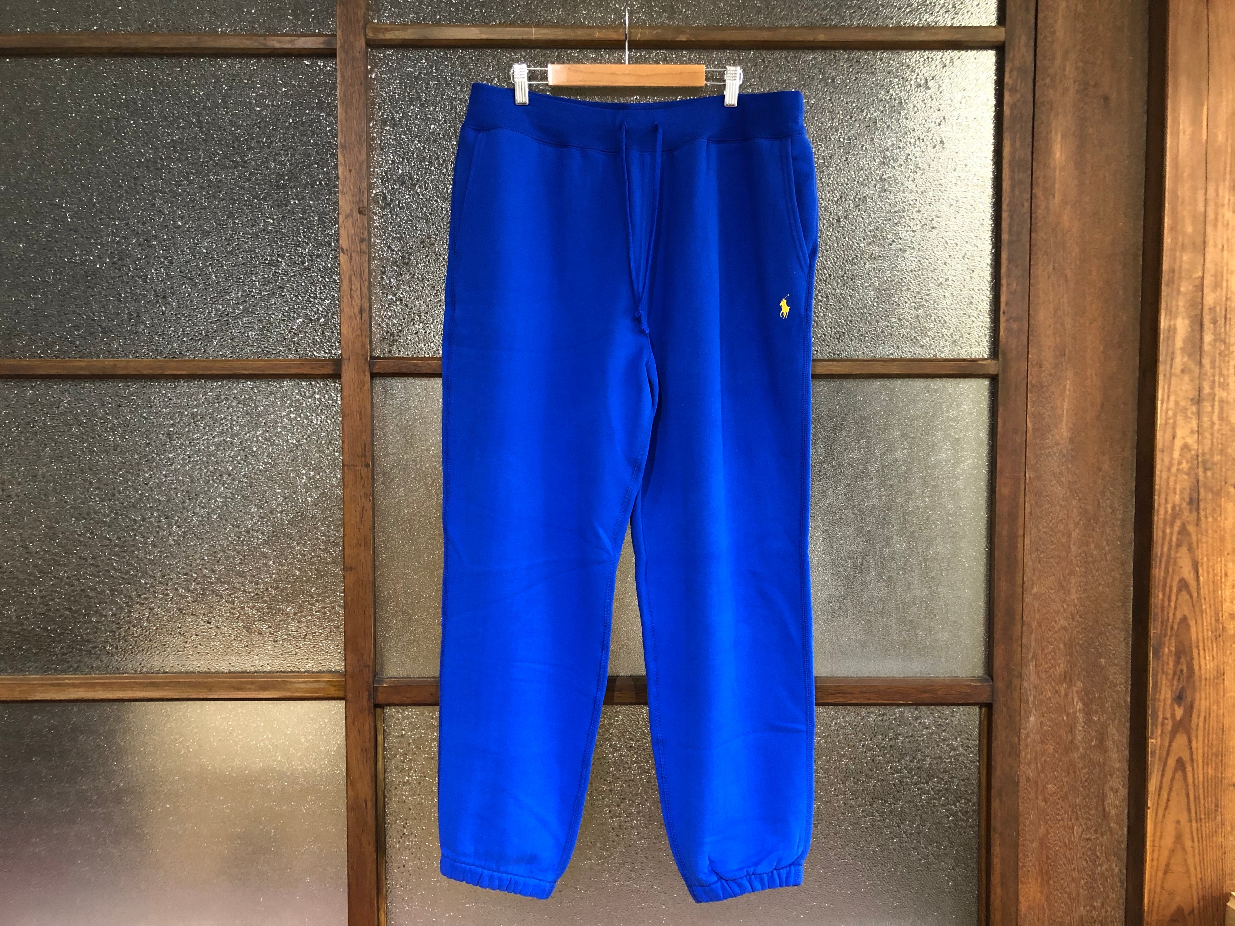 POLO RALPH LAUREN THE BIG FIT RL FLEECE SWEAT PANTS (ROYAL BLUE