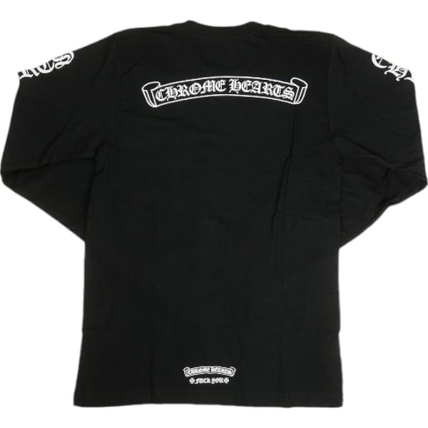 Size【L】 CHROME HEARTS クロム・ハーツ SCROLL L/S T-SHIRT BLACK