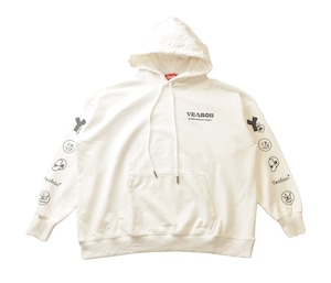 「ビッグシルエットパーカー」ホワイト/YB23SS22・"Big Silhouette Hoodie" White/YB23SS22