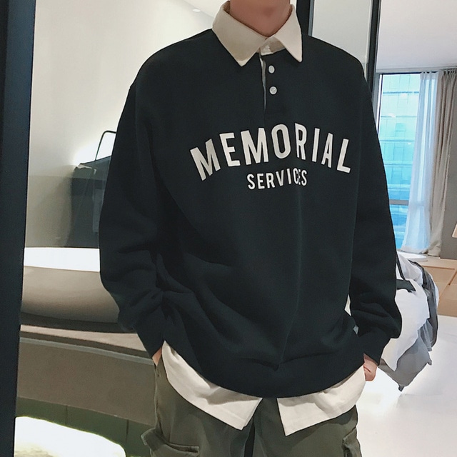 19新作 メンズフェイクレイヤードシャツ スウェット 韓国 Uruuru7 19新作 メンズフェイクレイヤードシャツ スウェット 韓国 Uruuru7