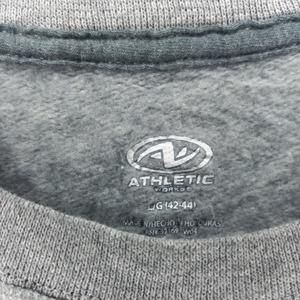 ATHLETIC WORKS　クルーネック　スウェット　トレーナー　無地　L/G