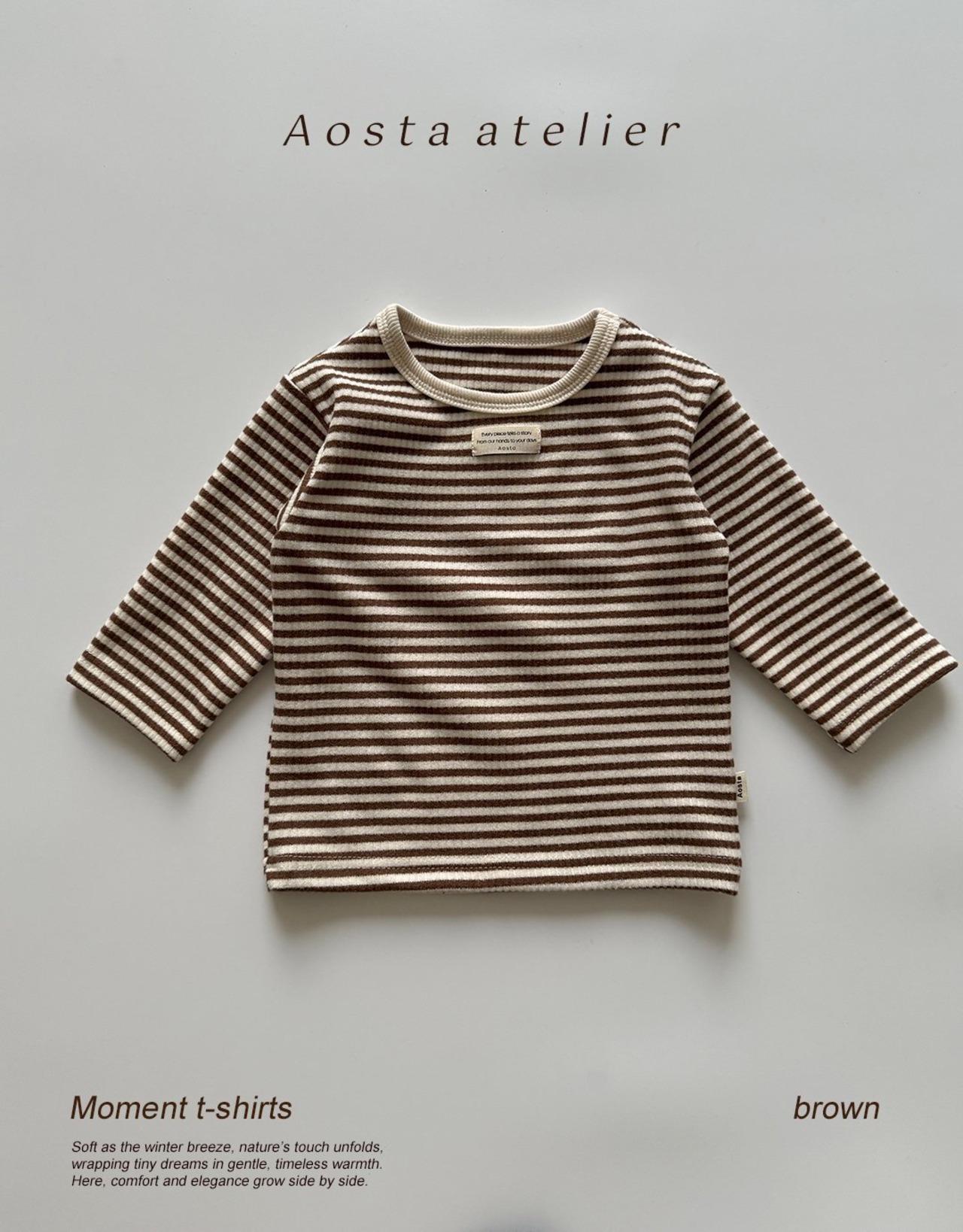 【Aosta】 モダンティ／ブラウン（70–110cm）2025冬 - 1