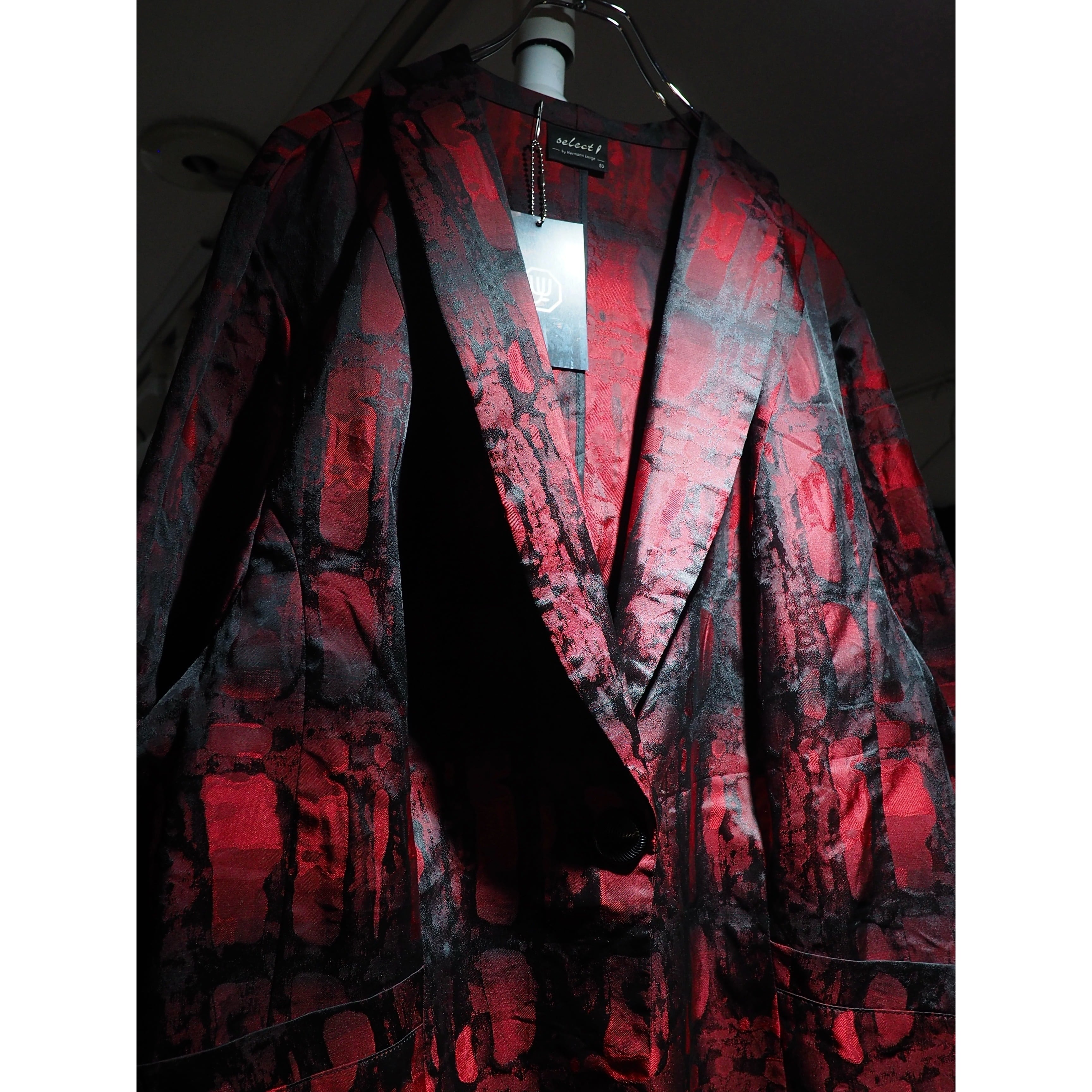 Scale reptiles gross Embossed vintage loose Tailored jacket