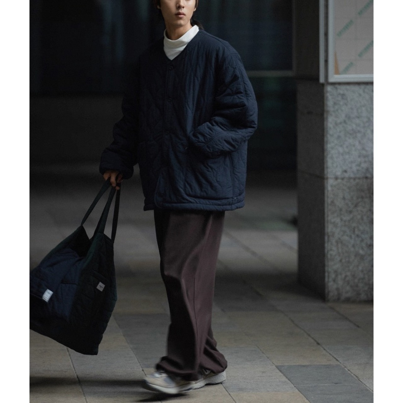 Oversized quilted liner jacket 1213 - 12