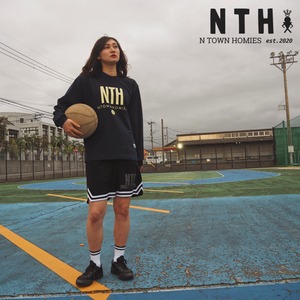 “PRACTICE PANTS(NTH)” color Black×Darkgray