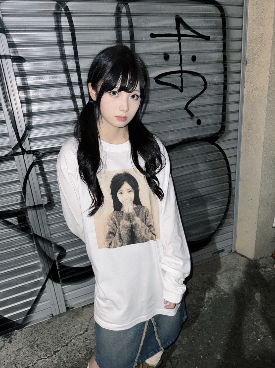 "らん × 深緑" original らん L/S