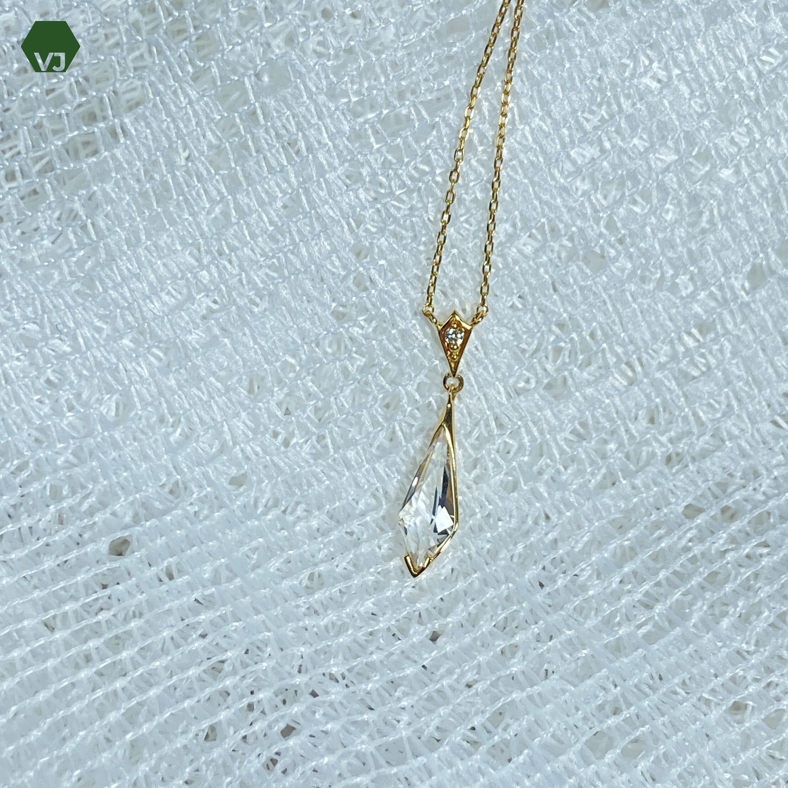 29-03】ダイヤモンドネックレスD0.5ct 【中古】【K18YG】