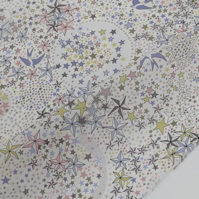 クーポン対象外◆輸入 リバティ LIBERTY オーガニックタナローン Adelajda Flew Away アデラジャフルーアウェイ 約130×50cm