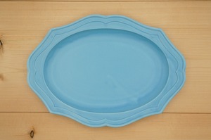 大皿（カードルオーバル/ブルー）