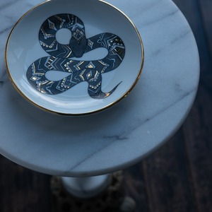 ヴィンテージ雑貨 アートプレート スネークモチーフ