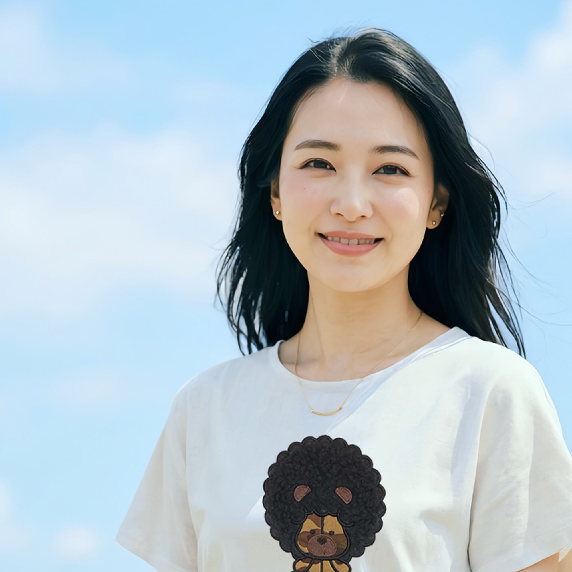 刺繍☆T-shirt／アフロベア♡