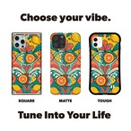 受注生産 iPhoneケース 果実と波のサイケ民芸柄｜ボタニカル PSYF059C