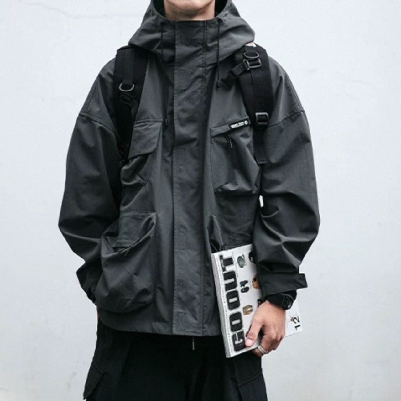 Stand collar utility jacket 0065 - 11