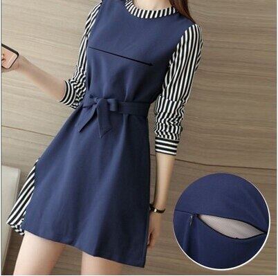 【新作】【送料無料】 962＃マタニティドレスファッション産後看護春秋コットン長袖ドレス妊婦ママドレス ロング スプリング 春物 オータム 秋物 AL expec338235253702