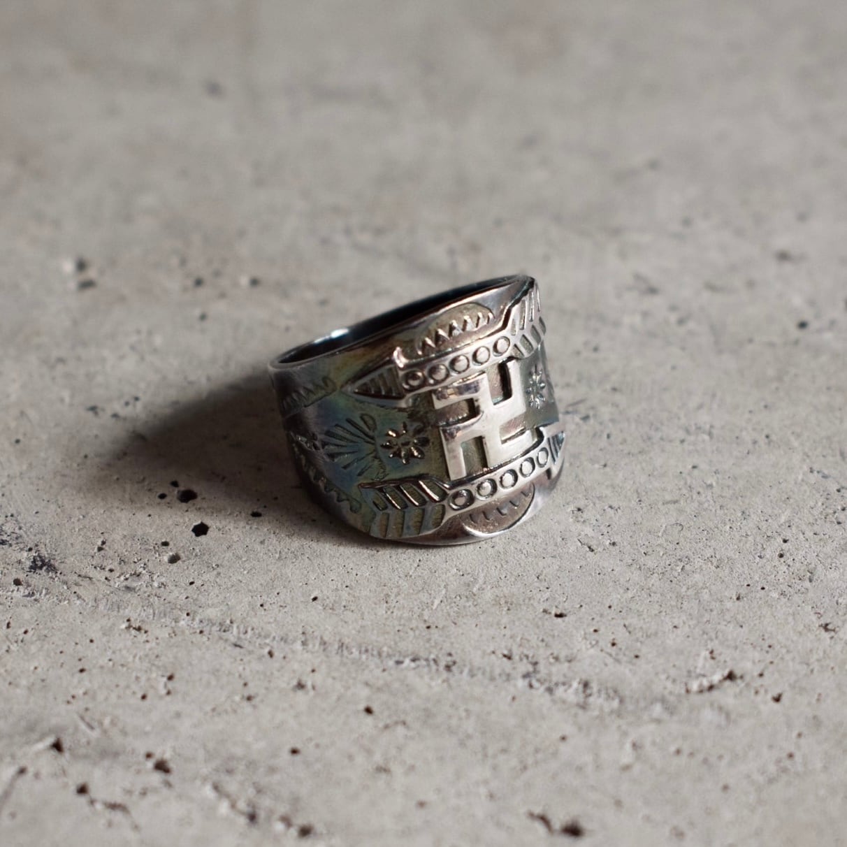 90～00s GOODENOUGH/College ring/16号相当/GE刻印/カレッジリング