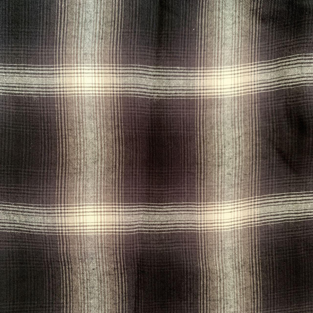 SUGAR CANE RAYON OMBRE CHECK OPEN SHIRT | Jeans Shop 3rd Down