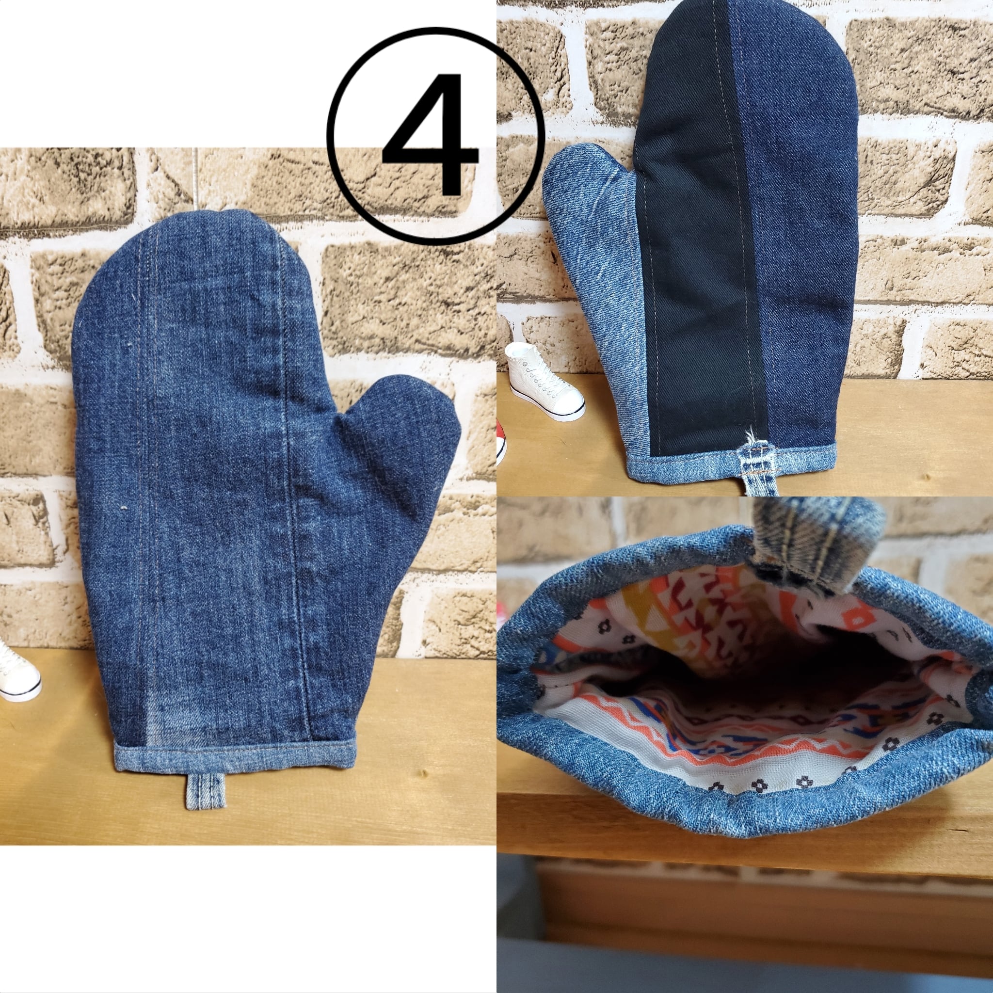 デニムリメイク 鍋つかみ | LoveCats